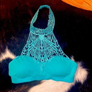 Turquoise green bralette